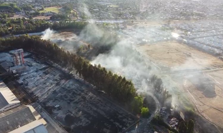 CONAF debió “rematar” incendio al interior de Planta ex Iansa Linares