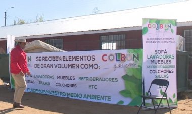 En Colbún inician plan para recolección de residuos voluminosos como sofás, lavadores, muebles, refrigeradores y colchones