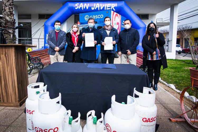 Empresas Gasco firmó convenio para ofrecer “Gas Solidario en San Javier”