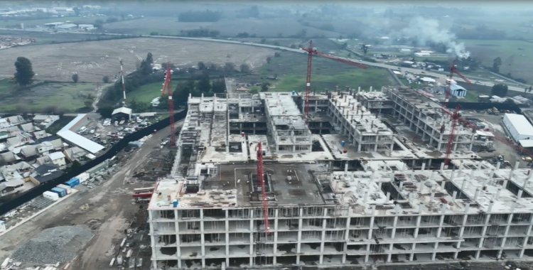 Un avance del 20 por ciento tienen las obras de construcción del mega hospital de Linares