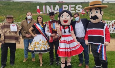 En el trébol de acceso se lanzó la Fiesta de la Chilenidad Linares 2022