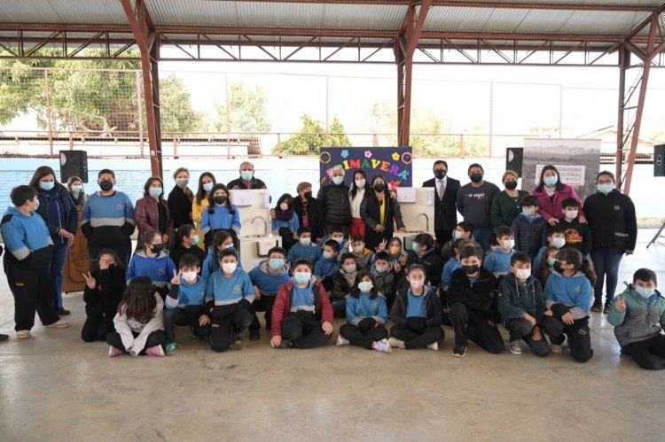 GORE Maule entregó 48 lavamanos portátiles a escuelas de Yerbas Buenas