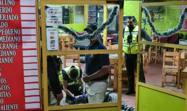 Delincuente cayó de siete metros tras rotura de pizarreño de local comercial