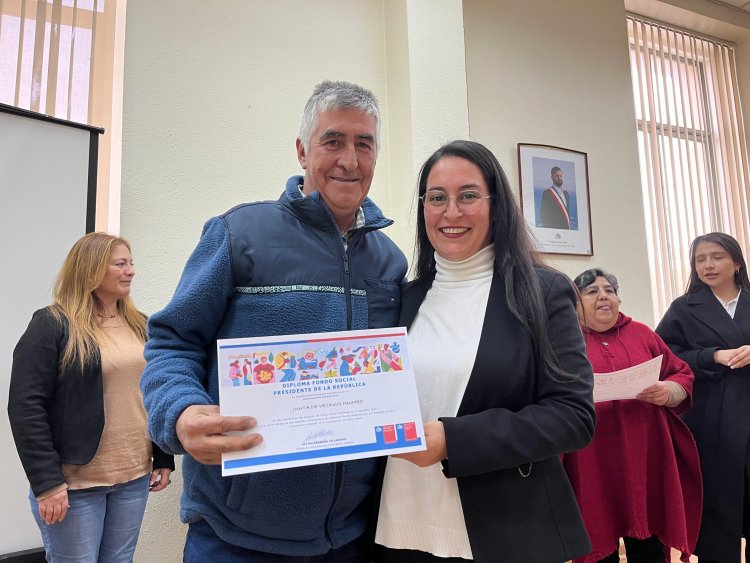 Delegada Presidencial de Linares lideró entrega de cheques del Fondo Social Presidente de la República