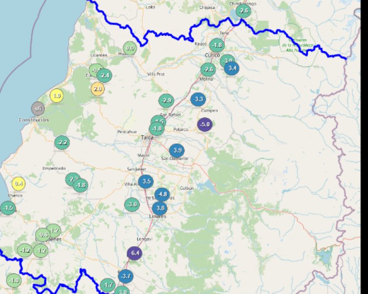 Ola de frío en el Maule: temperaturas llegan a -6,4 grados en Retiro