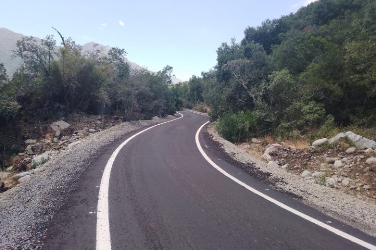 MOP termina pavimentación del camino El Carbonero en la precordillera de Linares