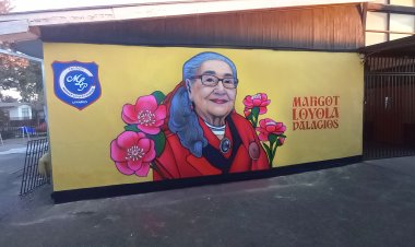 El maravilloso homenaje de Muralistas del Maule a la insigne folcklorista linarense Margot Loyola Palacios