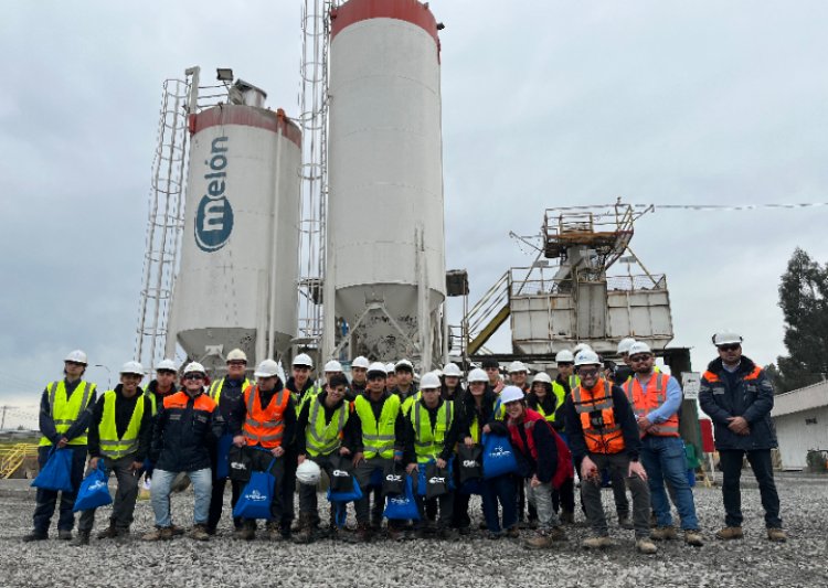Alumnos del Liceo Politécnico de Linares participaron en la Ruta del Hormigón: una experiencia educativa en el corazón de la construcción