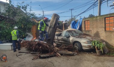 Autoridad en alerta por lluvias y vientos para las próximas horas en Linares