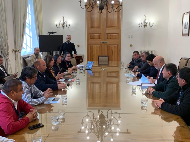 Senadora Vodanovic, familiares de La Bruma y pescadores se reunieron con Ministro del Interior en La Moneda