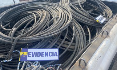 (VIDEO) Parral: PDI recuperó alrededor de 22 toneladas de cable de cobre robado