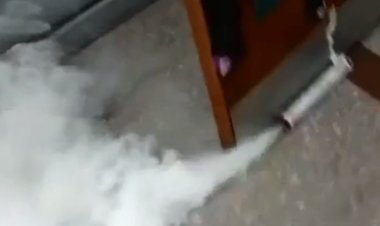 (VIDEO) Estudiante es formalizado por detonar fuego artificial en sala de clases