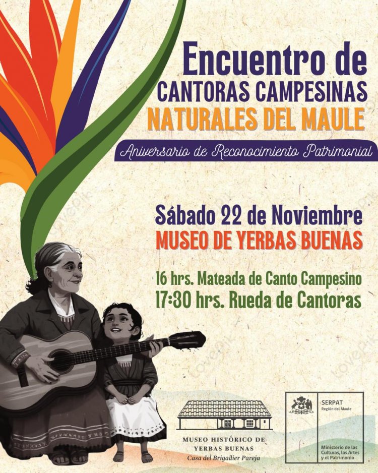 Yerbas Buenas: confirman encuentro de cantoras en el Museo Histórico