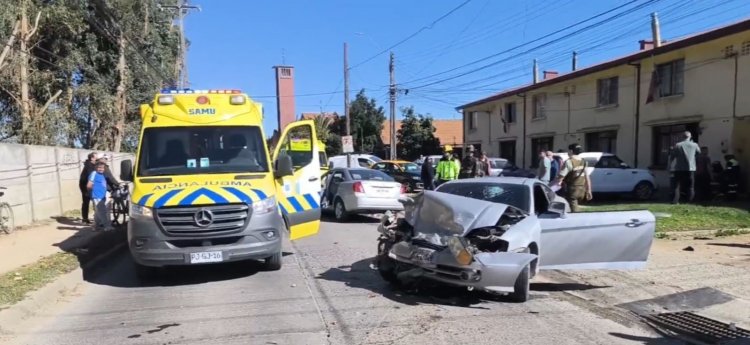 Más de 10 accidentes de trayecto con automóviles ocurre a la semana en la Región del Maule