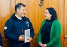 Municipio de Talca reconoció a bombero talquino que participó en labores de rescate tras el terremoto en Venezuela