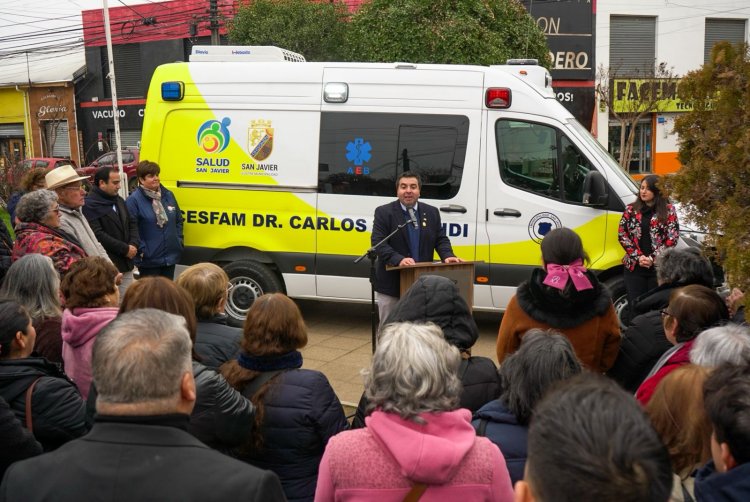 San Javier da un paso histórico en salud: presenta su primera ambulancia para fortalecer la atención primaria y avanzar hacia el funcionamiento del SAPU Corto