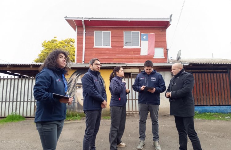 MINVU y SERVIU iniciaron evaluación de viviendas con daños graves tras sistema frontal