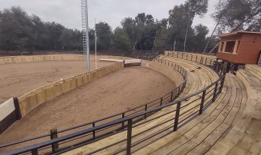 Exclusivo: así es la medialuna que se construye en la localidad de San Antonio Encina en Linares