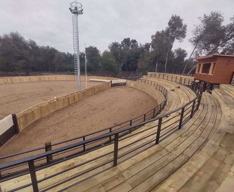 Exclusivo: así es la medialuna que se construye en la localidad de San Antonio Encina en Linares