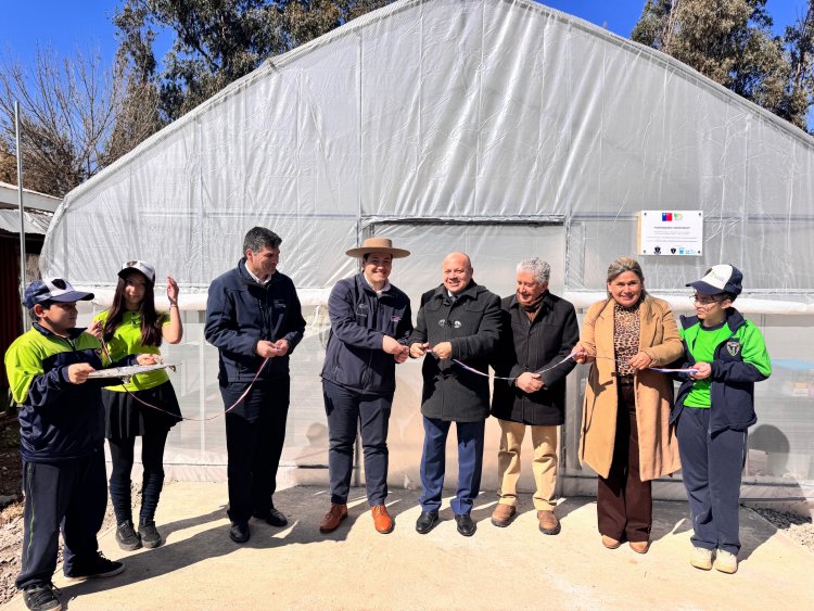 Fondo de Protección Ambiental permitió instalación de invernadero hidropónico en Escuela rural en Linares