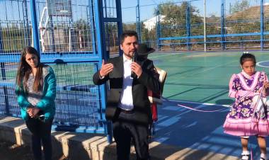 Inauguran modernas multicanchas en la comuna de Colbún