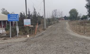 (AUDIO) Asfaltan acceso a la Villa "Nueva Jerusalén"