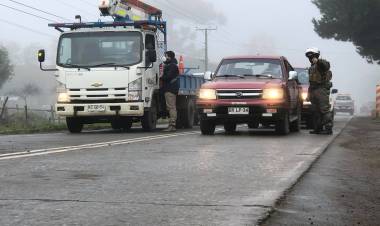 Instalan control sanitario en el ingreso a la comuna de Colbún