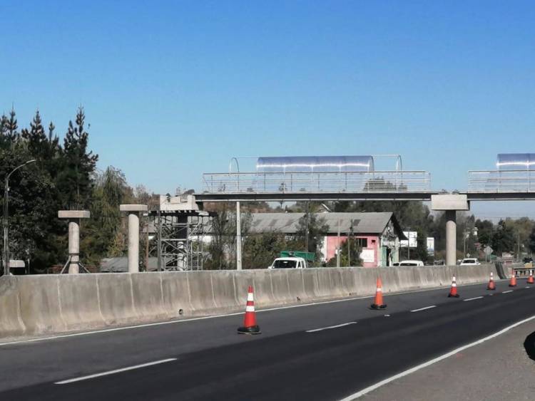 Ruta Cinco sur: avanza construcción de pasarelas en San Javier, Longaví y Villa Alegre