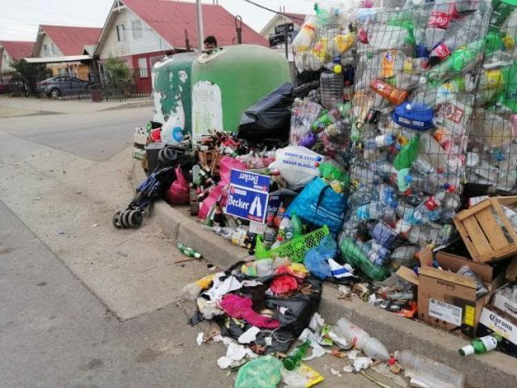 Vecinos denuncian microbasural en punto de reciclaje de Villa "Frontera del Inca"