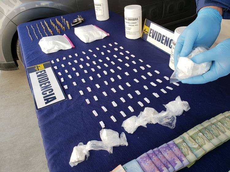 Dos detenidos por tráfico de cocaína en la comuna de Yerbas Buenas