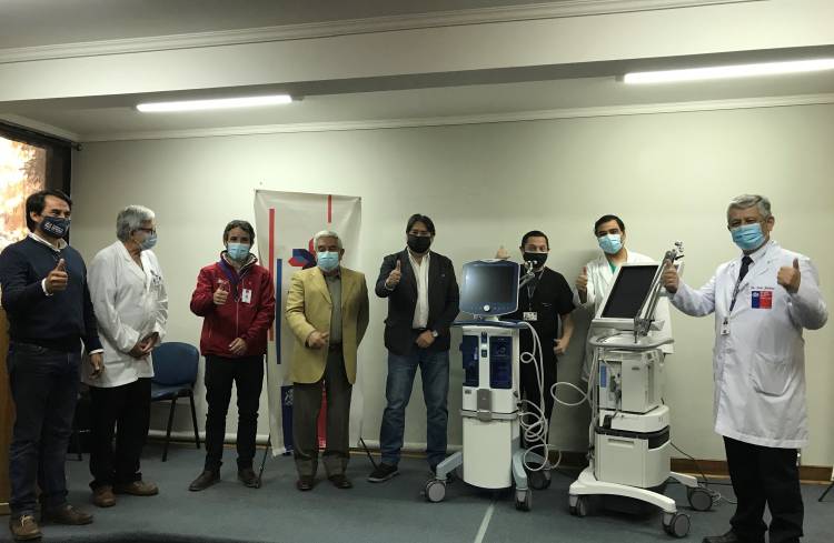 Salud del Maule entrega cuatro nuevos ventiladores al hospital de Linares
